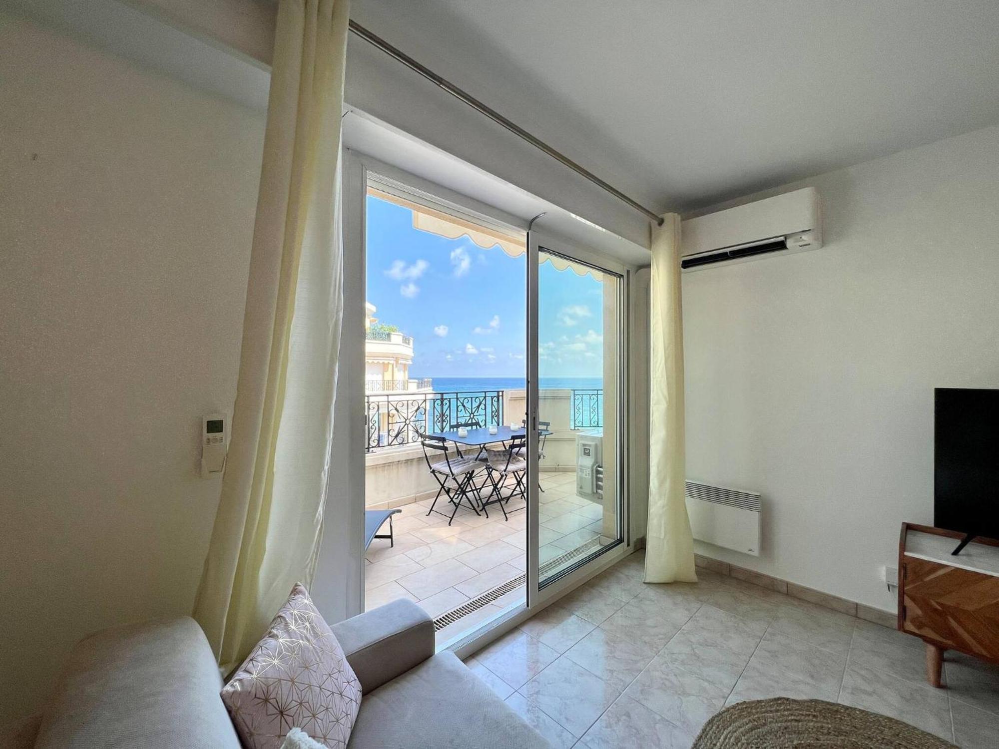 'Le Victoria Beach' Vue Mer Plein Centre, Spacieux Menton Luaran gambar