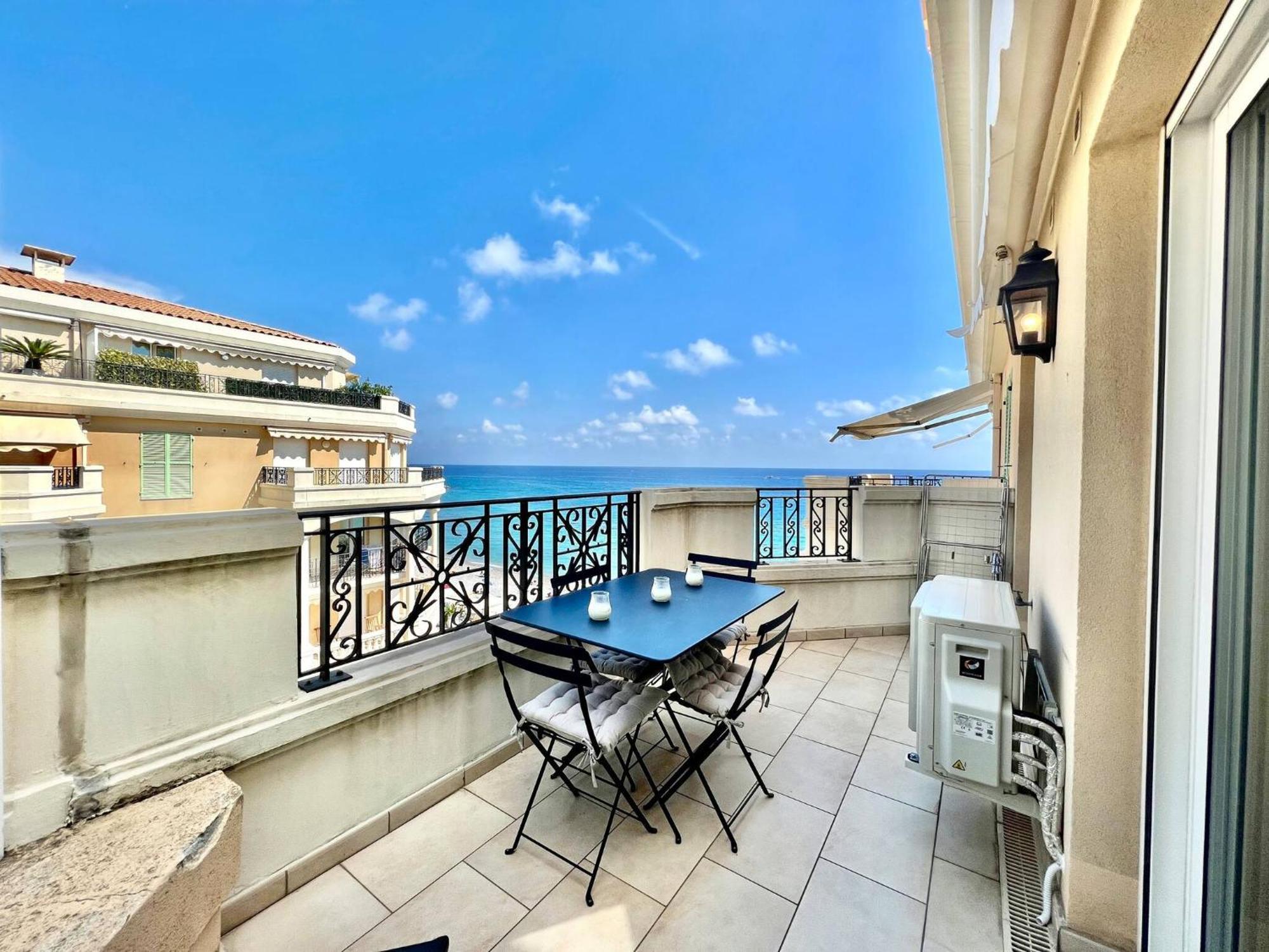 'Le Victoria Beach' Vue Mer Plein Centre, Spacieux Menton Luaran gambar