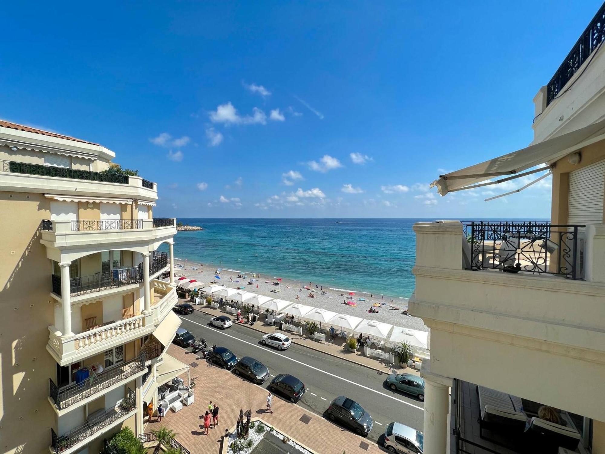 'Le Victoria Beach' Vue Mer Plein Centre, Spacieux Menton Luaran gambar